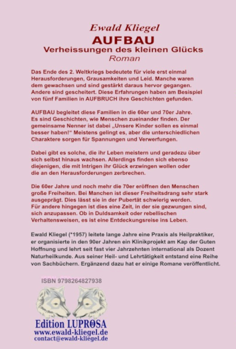 Ewald Kliegel : AUFBAU - bei AMAZON